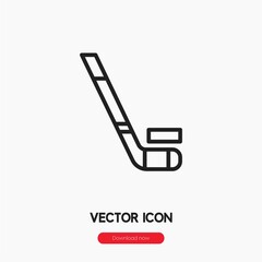 hockey stick icon vector symbol sign