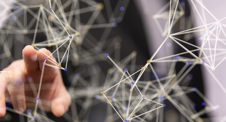 Abstract technology group and data.