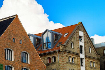 Fototapeta na wymiar Architecture of the Old part of Copenhagen, the capital of Denmark