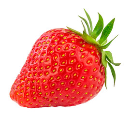 Strawberry isolated on white background. Clipping Path