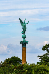 Obraz premium Statue in Copenhagen, the capital of Denmark