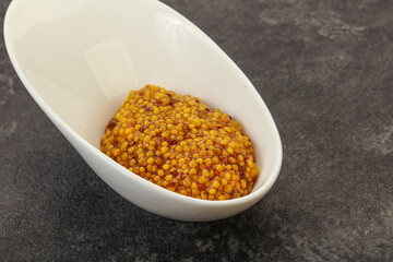 Dijon mustard sauce with seeds