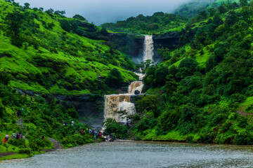 Various views of the Bhavli falls, Ighatputi