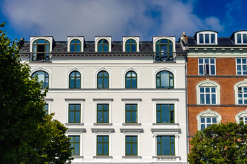 Obraz premium Architecture of Copenhagen, the capital of Denmark,