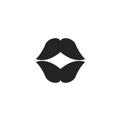 Lips Icon. Kissing symbol modern, simple, vector, icon for website design, mobile app, ui. Vector Illustration