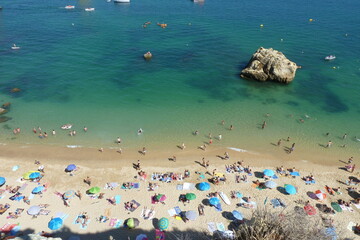 Sunny day at south portuguese beach