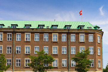 Fototapeta na wymiar Architecture of Copenhagen, the capital of Denmark,