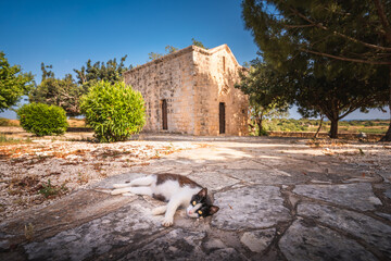 Saint Varvara medieval church near Ayia Napa, Cyprus - one of the top attractions, religion and travel inspiration.