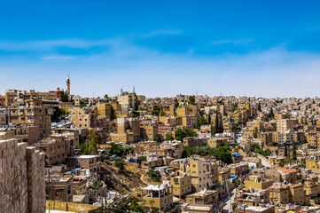 It's Panorama of the city of Amman, Jordan