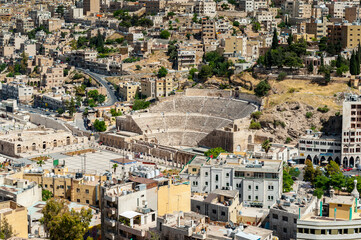 Fototapeta na wymiar It's Panorama of Amman, Jordan