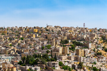 It's Cityscape of Amman, Jordan