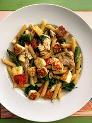 chicken with vegetables summer pasta