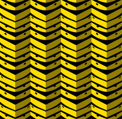 Wasp coloration seamless bright pattern.