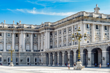 Fototapeta na wymiar It's Royal Palace, Madrid, Spain