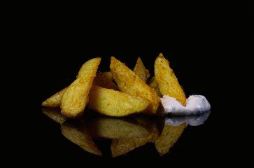potato lunch eat junk food tasty