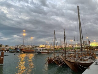 boats in the harbour