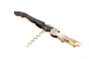 Barman's Friend bottle opener closeup with white background