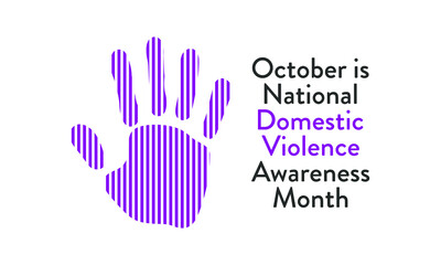 Vector illustration on the theme of Domestic Violence awareness month observed each year during October.