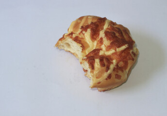  bread on a white background.