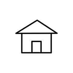 Home building line icon