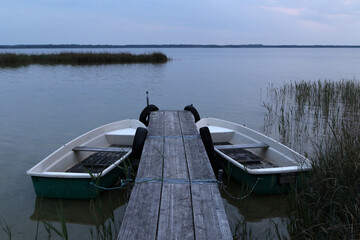 Obraz premium Lake Kölpinsee, Mecklenburg Lake District, Mecklenburg-Vorpommer
