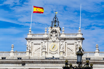 It's Square near the Palacio Real (Royal Palace), Madrid, Spain. Royal Palace is the official...