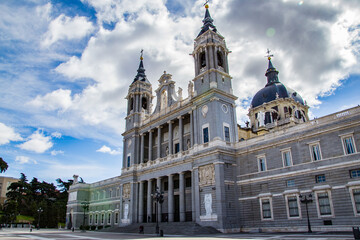 It's Santa Maria la Real de La Almudena. It's Catholic cathedral in Madrid, Spain