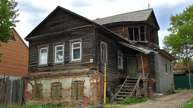 Old Poor House In Russia