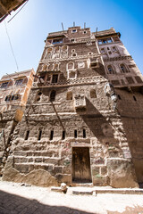 It's Architecture of the capital of Yemen, Sana'a