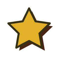 星　スターのアイコン(オレンジ)