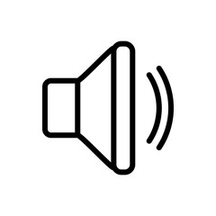 speaker icon logo illustration design