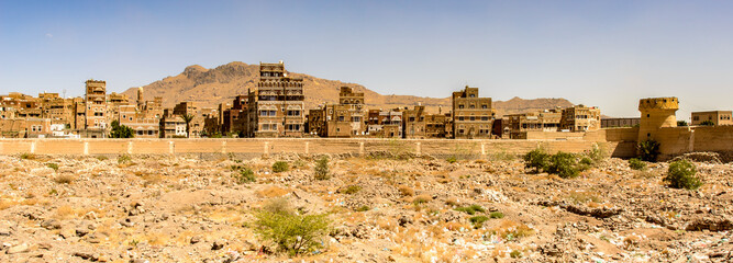 Architecture of Sana'a, the capital of Yemen.
