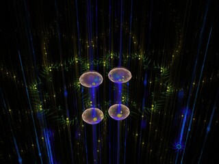 Imaginatory fractal background Image