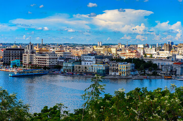 Fototapeta na wymiar Panoramic view of Havana, the capital of Cuba