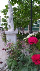 statue in the garden