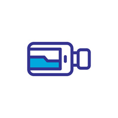 video camera icon logo illustration design