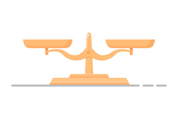 Image of weights. Flat style. Vector graphics. Isolated on a white background.