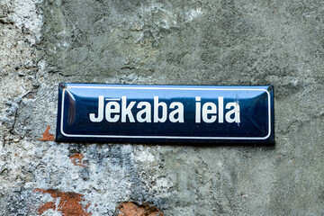 It's Jekaba street in the Old city of Riga, Latvia. Riga's historical centre is a UNESCO World Heritage Site