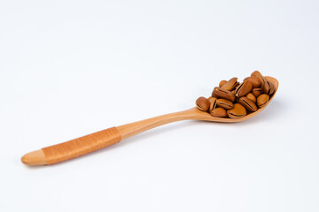 Pine Nuts isolated on white background 