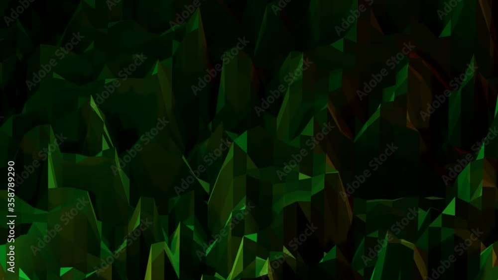 Poster background motion graphic loop of metallic multicolor fluid and fabric cloth in dark. 4k loop for mo
