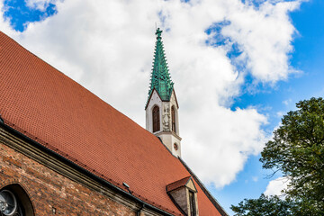 Obraz premium It's Cathedral in the Old Town of Riga. Riga's historical centre is a UNESCO World Heritage Site