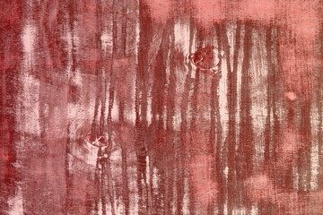 red grunge pine with many cleared spots texture - cute abstract photo background