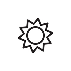 sun icon logo illustration design