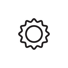 sun icon logo illustration design