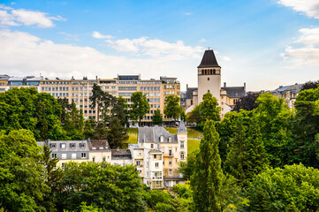 Fototapeta premium It's Cityscape of Luxembourg city, Luxembourg