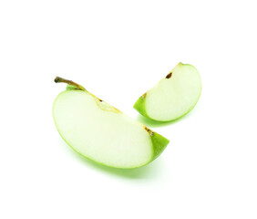Fresh Green Apple On White Background
