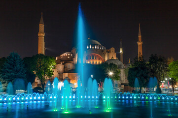Istanbul, Turkey - also known as the Blue Mosque, the Sultan Ahmed Mosque is located right in front...