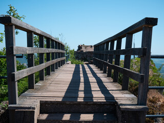 Obraz premium Pont en bois 
