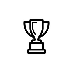 trophy icon logo illustration design