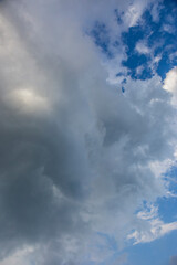 Sunset and rain in El Far, La Garrotxa, Spain